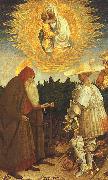 Antonio Pisanello The Virgin and the Child with Saints George and Anthony Abbot oil on canvas